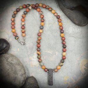 Red Creek Jasper Aromatherapy Necklace